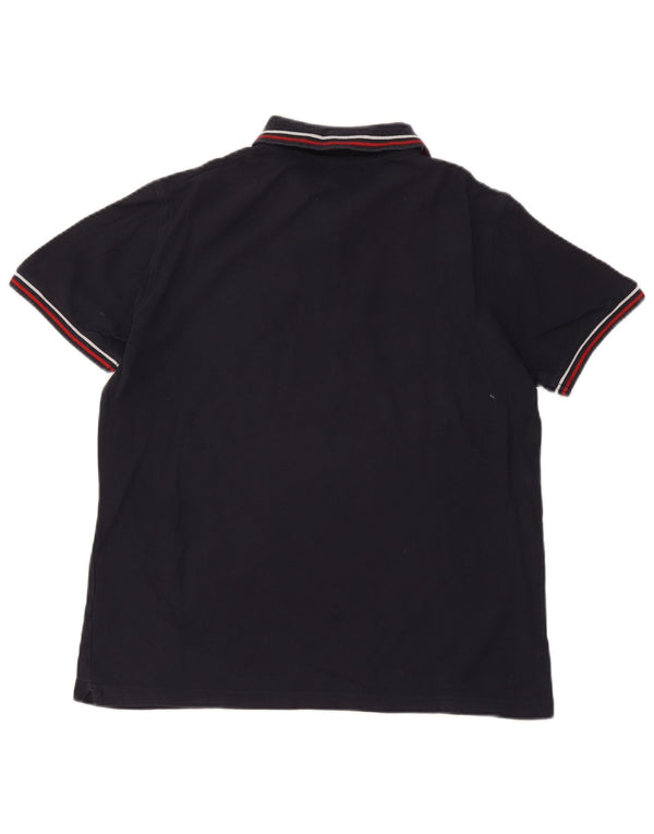 Polo Lotto Hombre Algodón Azul Marino Medio
