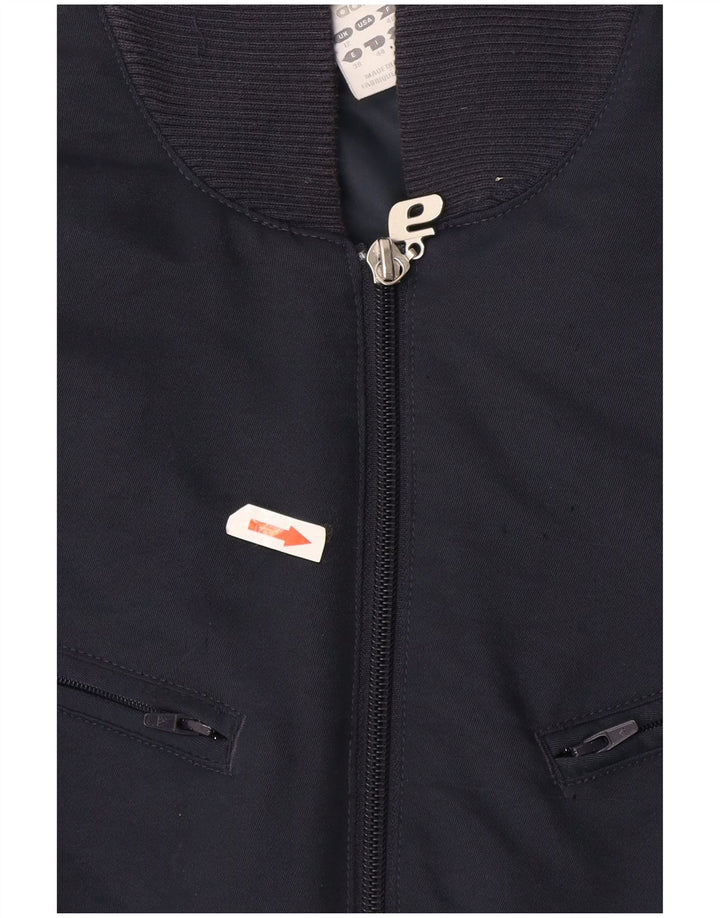 Adidas - Chaqueta bomber gráfica para mujer, Reino Unido 12, poliéster azul marino mediano