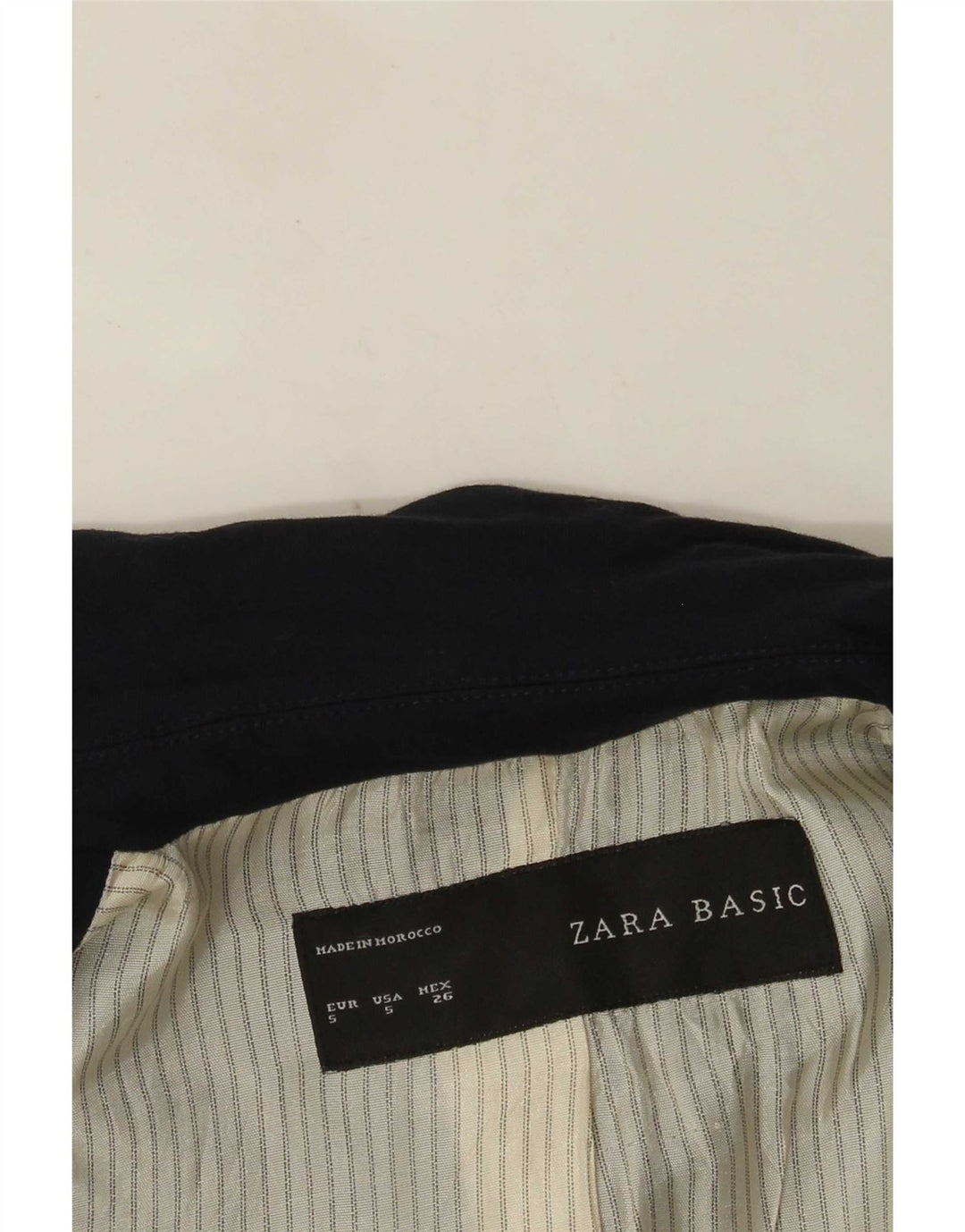 Zara Mujer Chaqueta Blazer De 1 Botón UK 10 Small Azul Marino