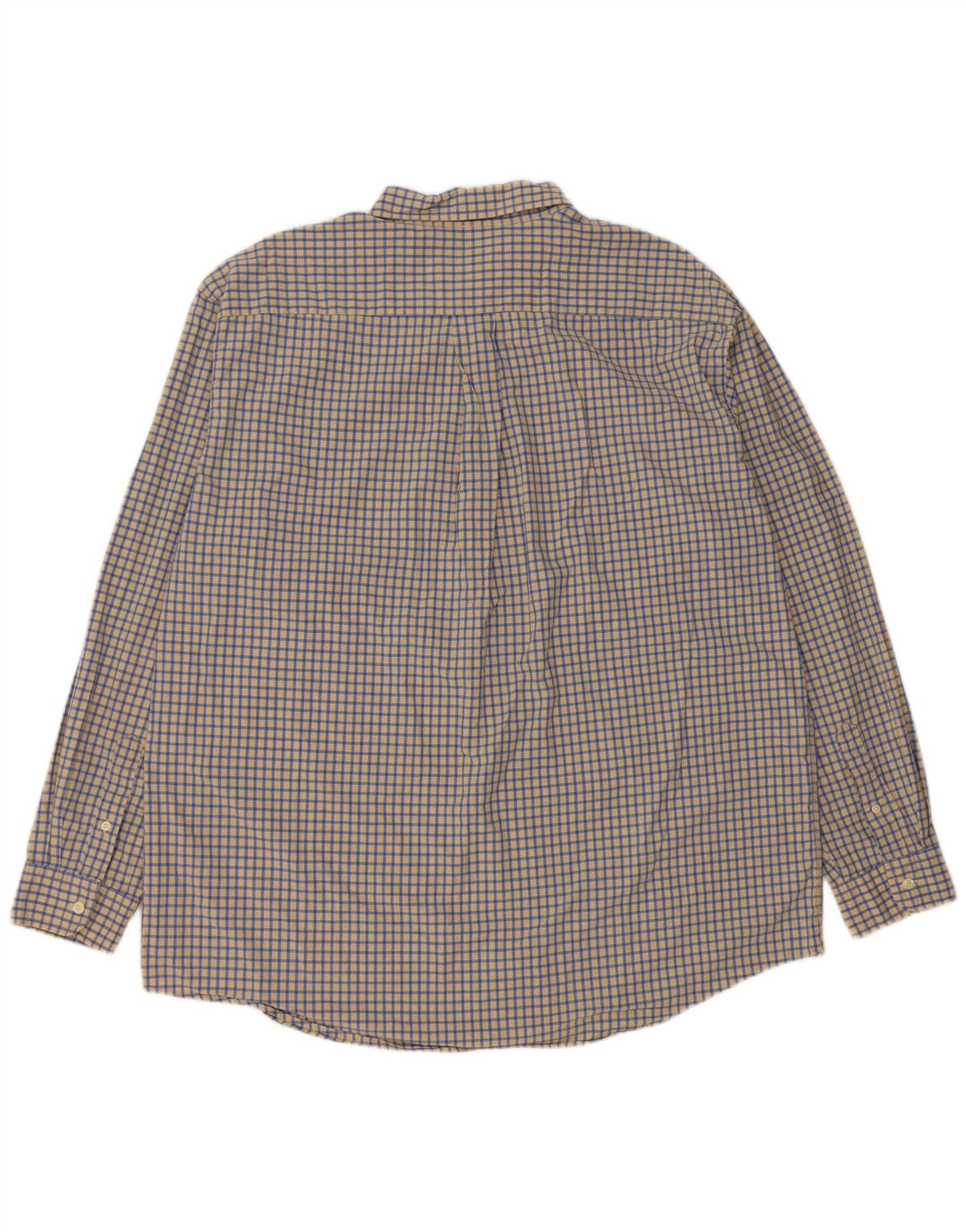 J. CREW Camisa para hombre XL Algodón a cuadros amarillos