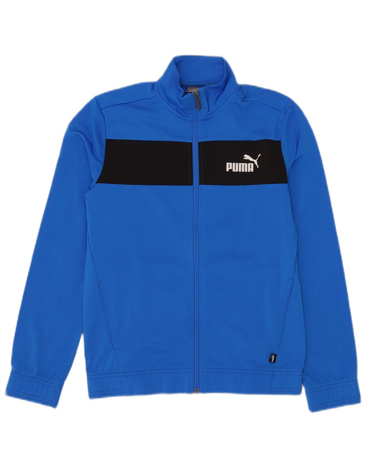 Puma Chaqueta de chándal para niño 13-14 años Azul Colorblock Poliéster