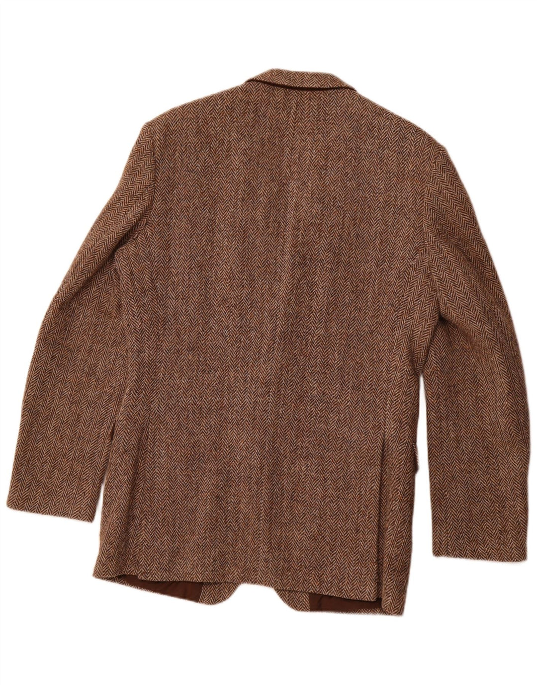 ST MICHAEL Chaqueta tipo blazer de 2 botones para hombre UK 38 Lana en espiga marrón medio