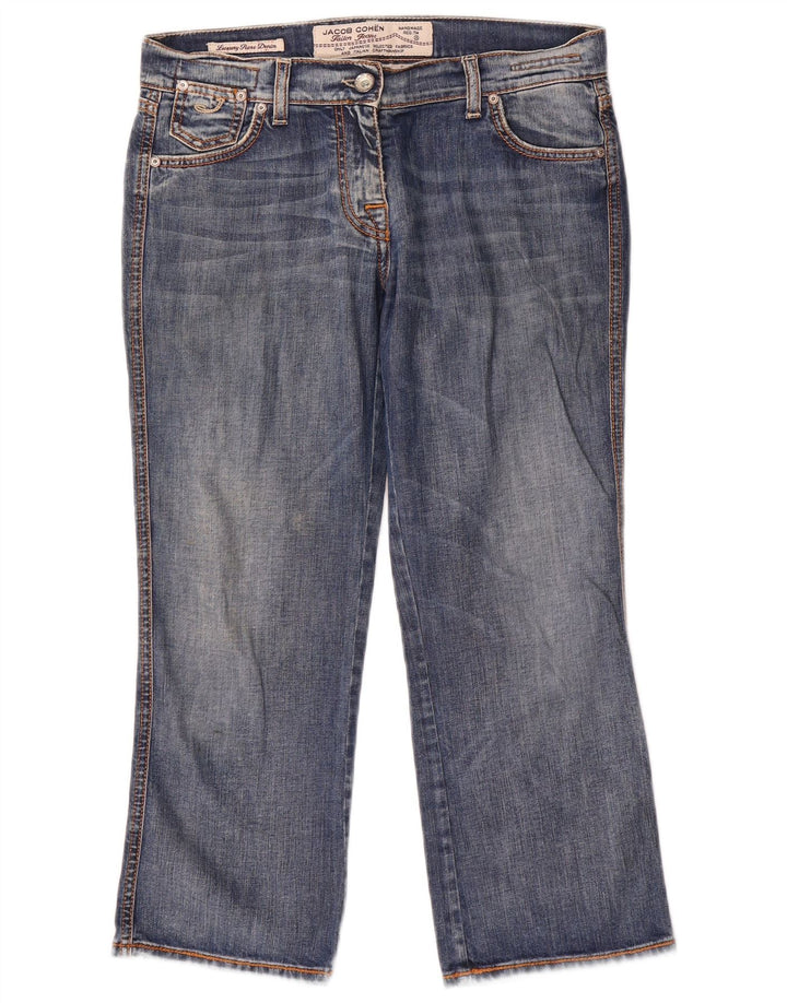 Jacob Cohen Vaqueros recortados para mujer W30 L24 Algodón azul