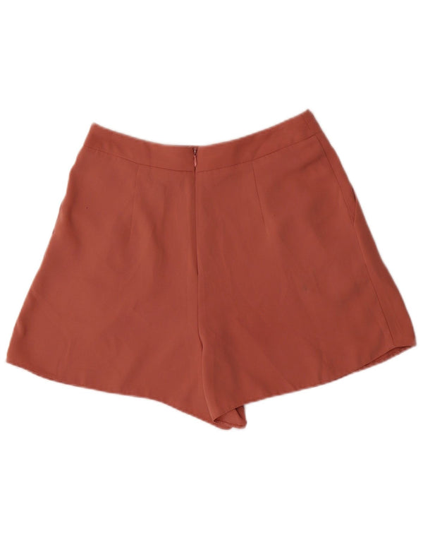 Topshop Pantalones calientes con cintura alta para mujer UK 10 Small W26 Poliéster rosa