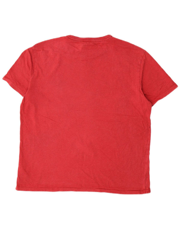 Polo Ralph Lauren - Camiseta para hombre, talla grande, algodón rojo
