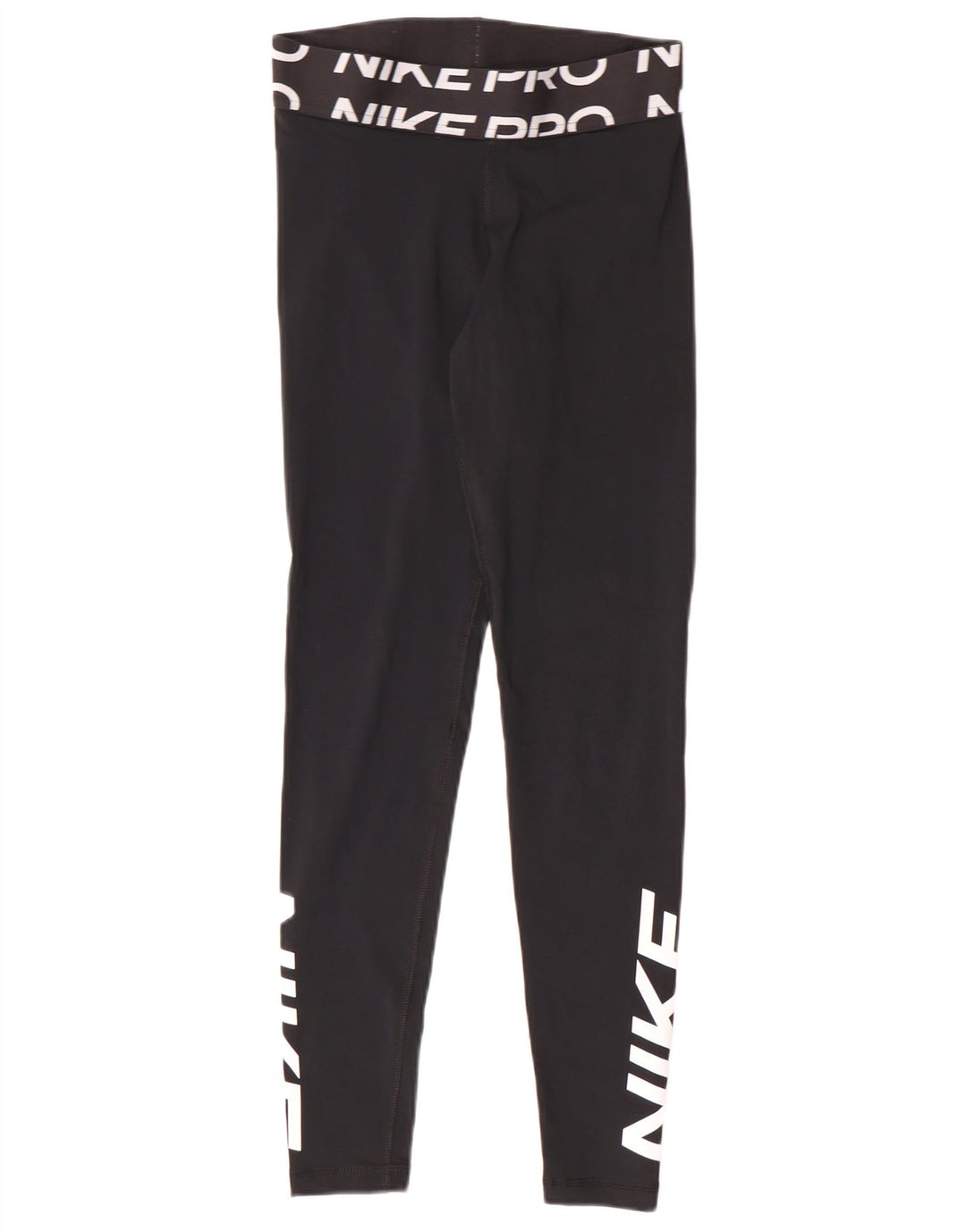 Nike Dri Fit Graphic Leggings para mujer UK 10 Small Negro Poliéster Deportes