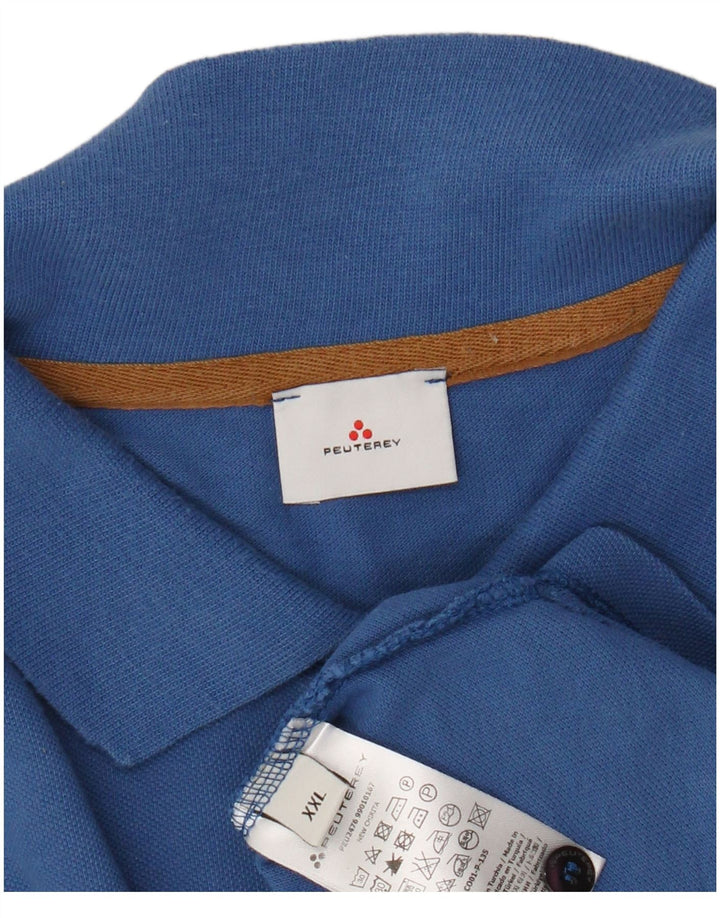 PEUTEREY Polo Niño 15-16 Años 2XL Azul Algodón