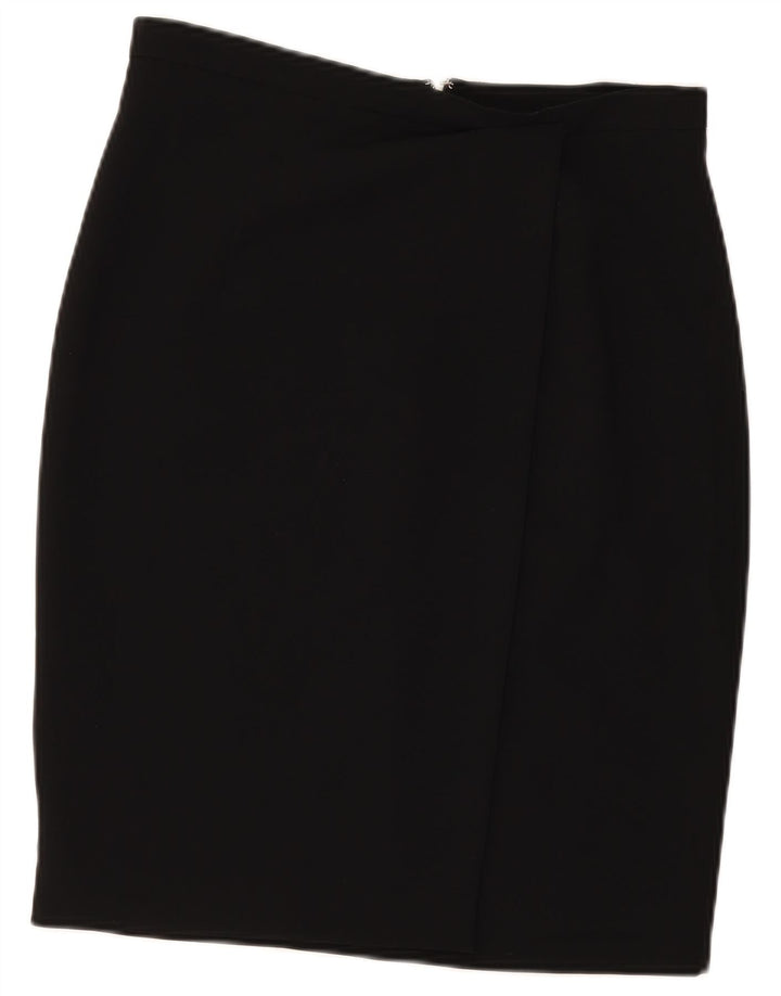 Falda lápiz para mujer Max Mara UK 12 Medium W31 Acetato negro