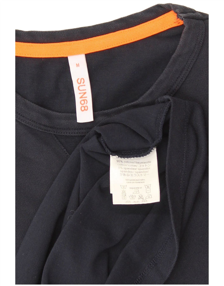 Camiseta Sun68 Hombre Top Medium Azul Marino Algodón
