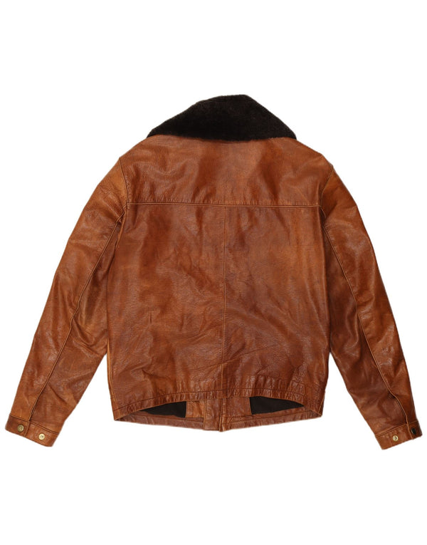 Conbipel Chaqueta De Cuero Hombre IT 48 Cuero Marrón Medio