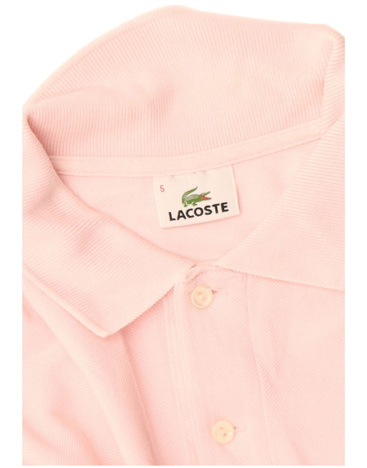 Polo Lacoste para hombre talla 5 grande rosa