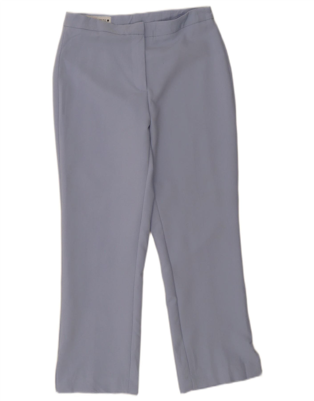 ZARA Mujer Pantalón Casual Recto Mediano W28 L26 Azul