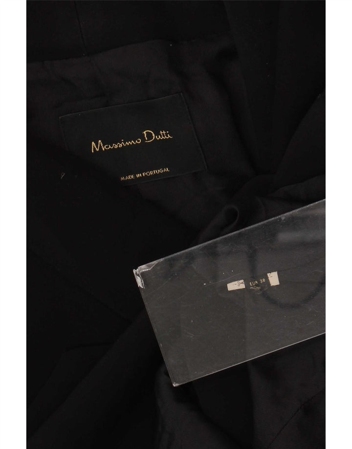 Massimo Dutti Abrigo Cruzado Mujer EU 38 Small Azul Marino
