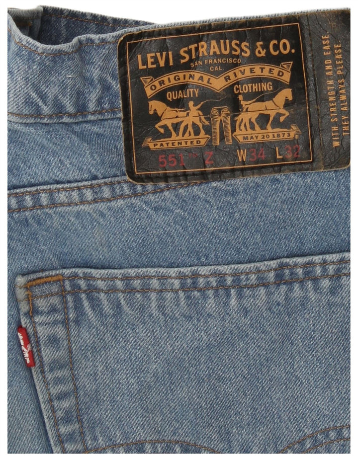 Levi's Jeans rectos 551 para hombre W34 L32 Algodón azul