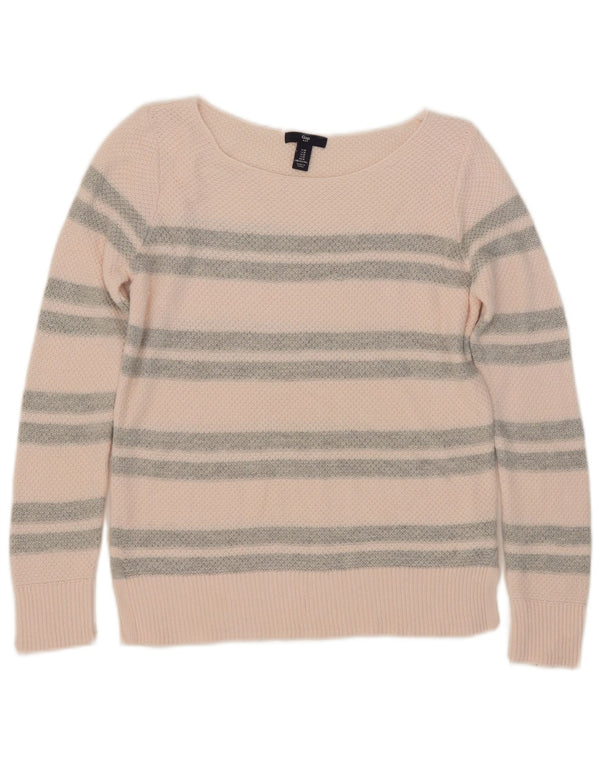 Gap Jersey para mujer con cuello barco UK 44 Algodón a rayas rosa medio