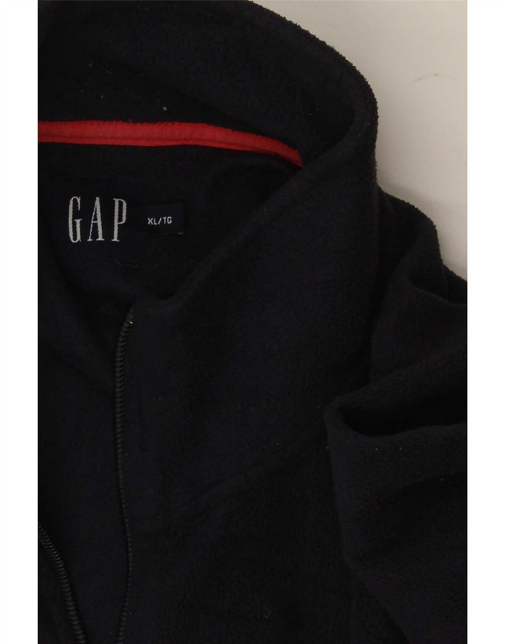 Gap Jersey De Forro Polar Con Cremallera Y Cuello Para Hombre XL Azul Marino