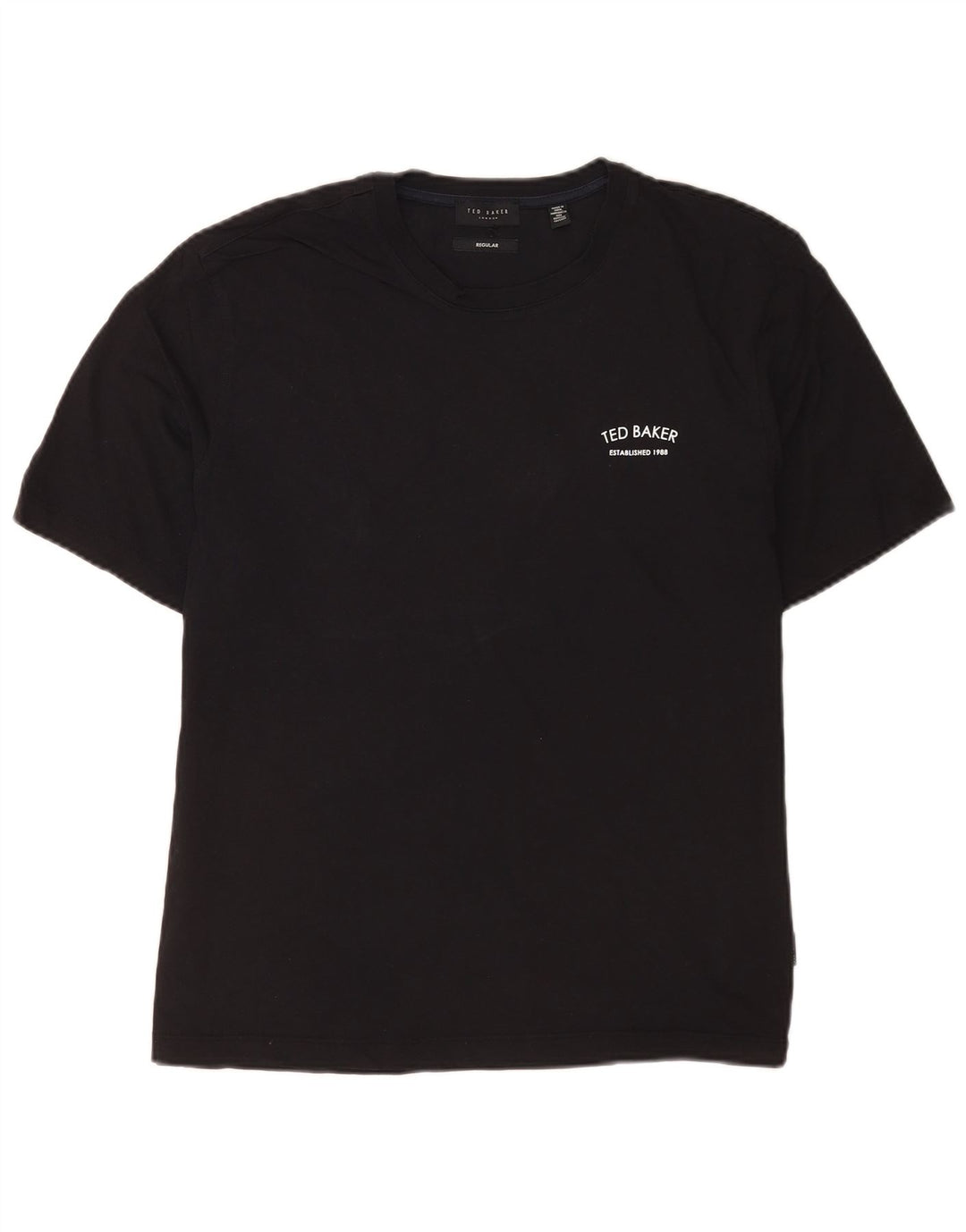Ted Baker - Camiseta regular para hombre, talla mediana, algodón negro