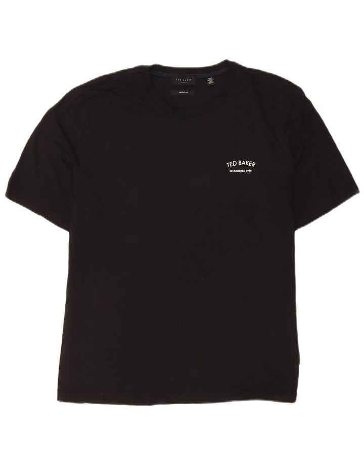 Ted Baker - Camiseta regular para hombre, talla mediana, algodón negro
