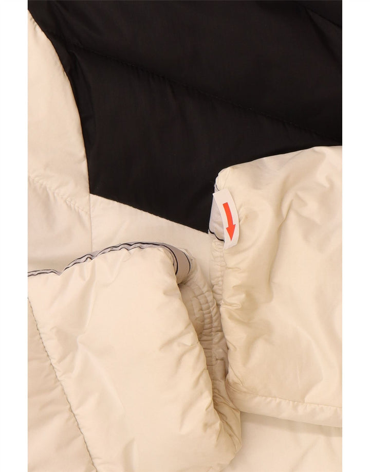 Champion Chaqueta Acolchada Gráfica Para Mujer UK 46 Grande Blanco Colorblock