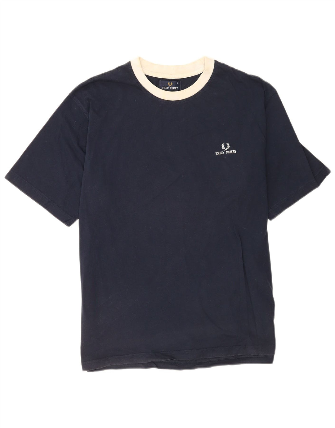 Fred Perry - Camiseta para hombre, talla grande, color azul marino, algodón