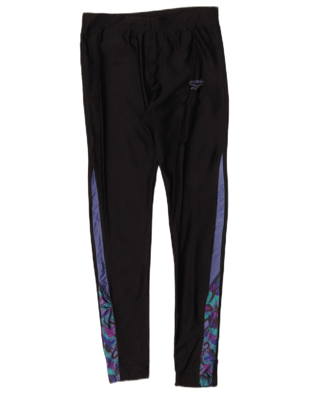 Reebok Leggings para mujer UK 40 Mediano Negro Colorblock Poliéster