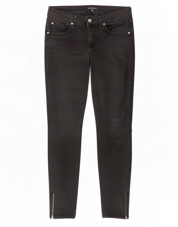 Marks & Spencer Vaqueros pitillo para mujer UK 10 Small W28 L26 Algodón negro