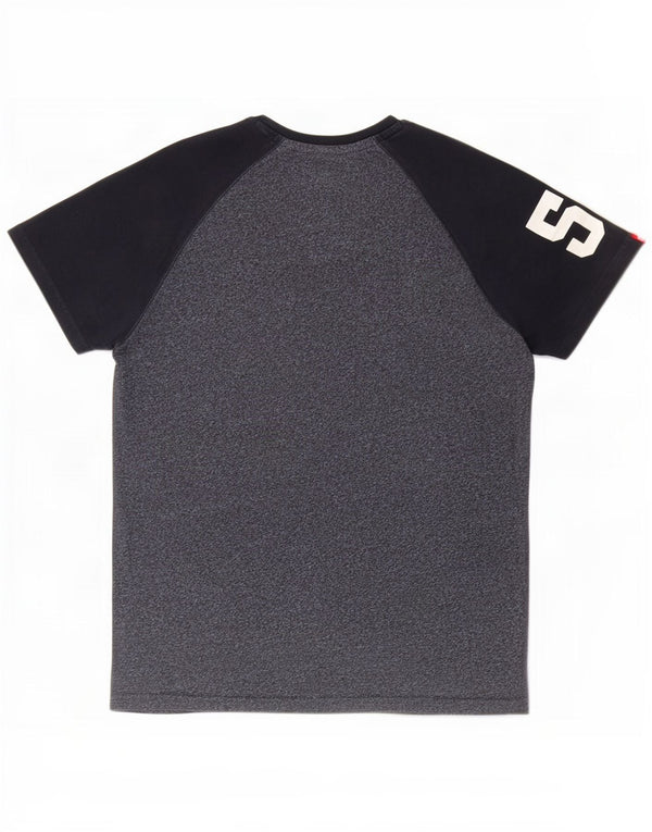 Superdry Camiseta gráfica para hombre Top grande de algodón con camuflaje azul marino