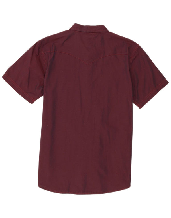 Levi's Hombre Camisa De Manga Corta Grande Granate Algodón