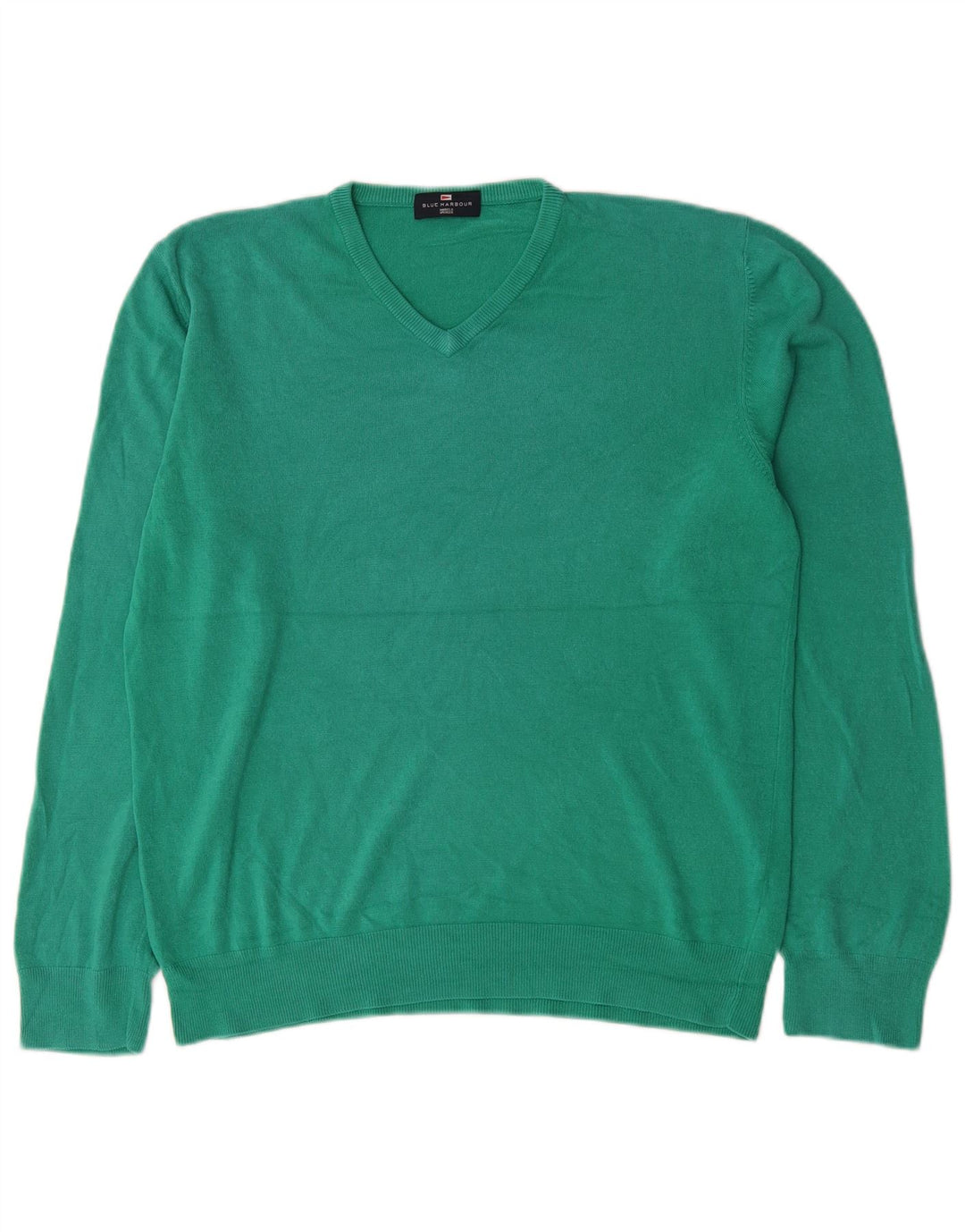 Marks & Spencer Suéter tipo jersey con cuello en V azul Harbor para hombre Verde grande