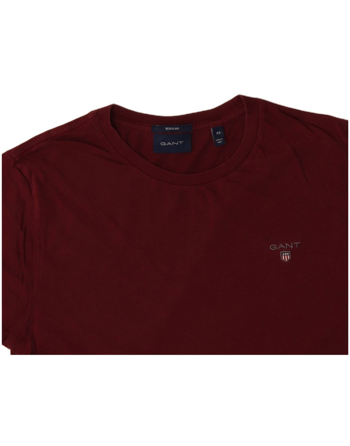 GANT Camiseta Regular para Hombre Top XS Borgoña Algodón