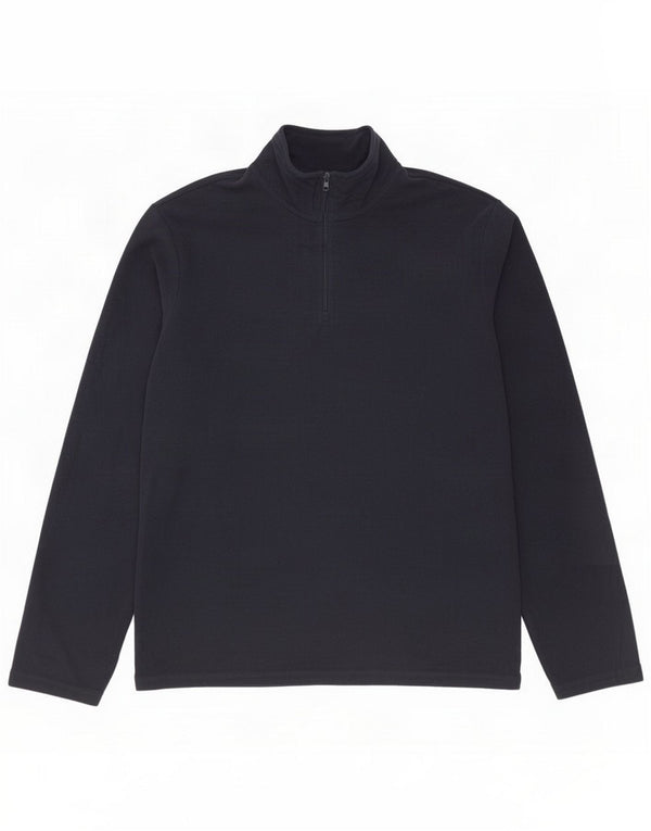 Mountain Warehouse Jersey polar con cuello y cremallera para hombre Poliéster azul marino mediano
