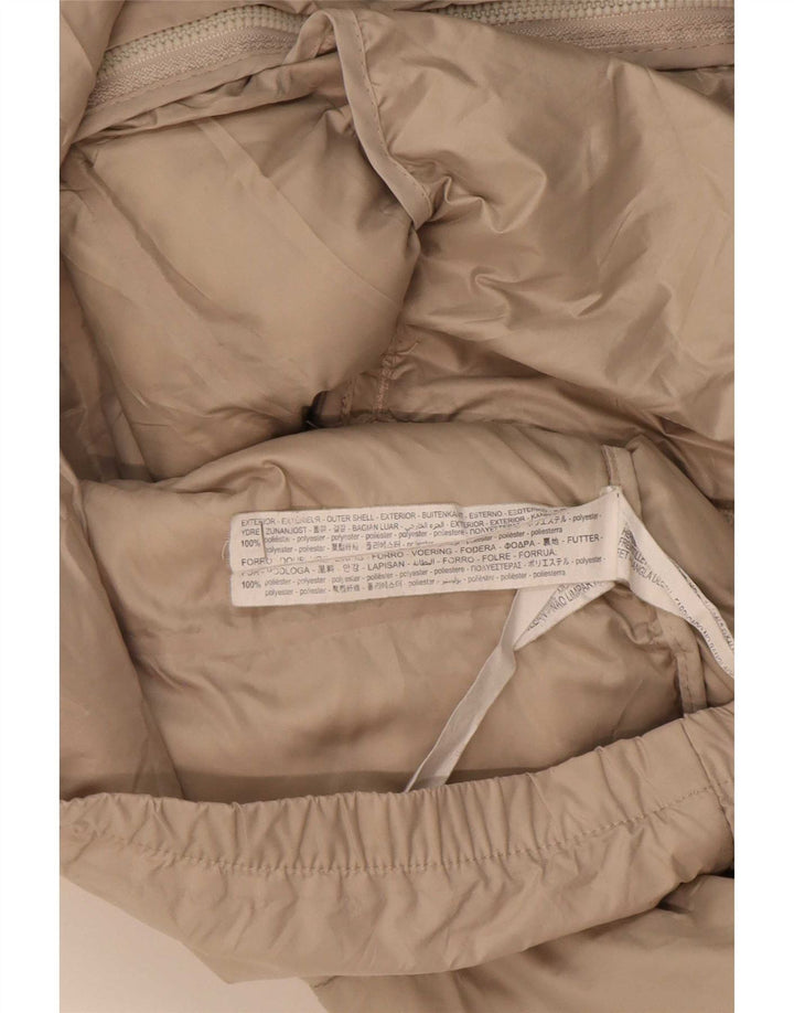 Zara Hombre Chaqueta Acolchada ES 42 XL Poliéster Beige