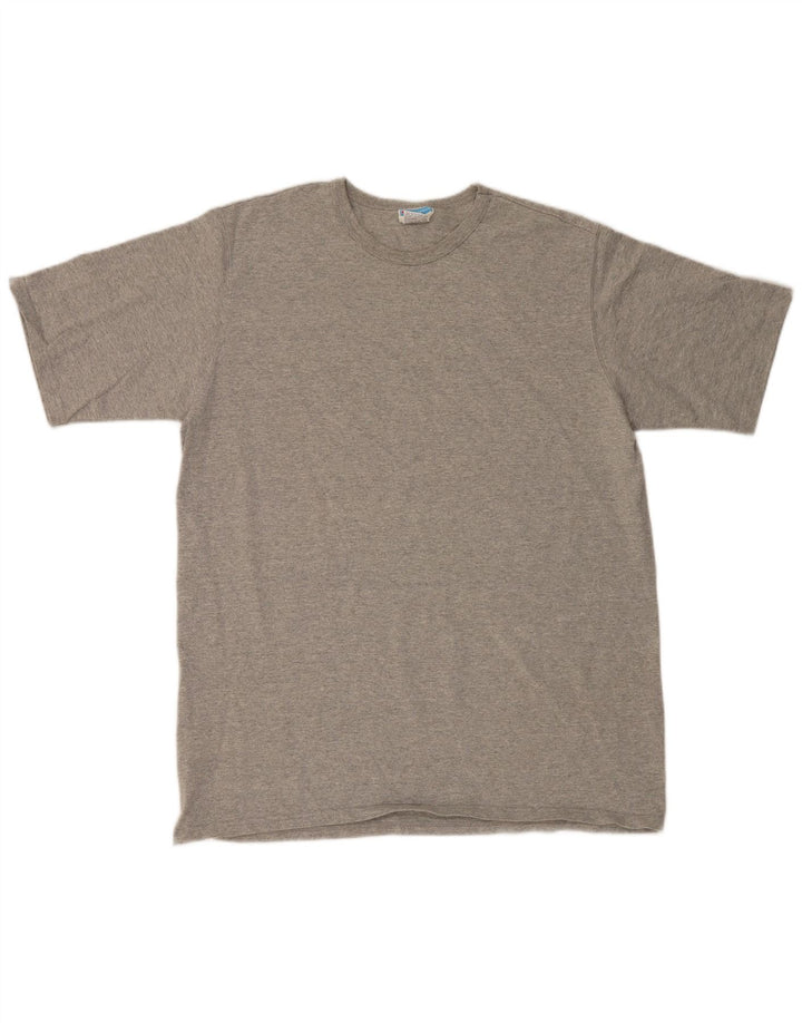 Champion Camiseta para hombre Top XL Algodón moteado gris