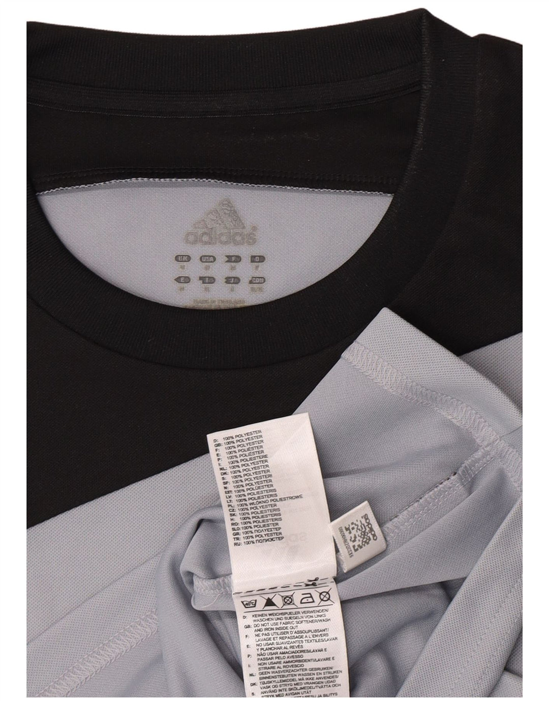 Adidas Hombre Climalite Graphic Camiseta Top Gris Medio Colorblock Poliéster