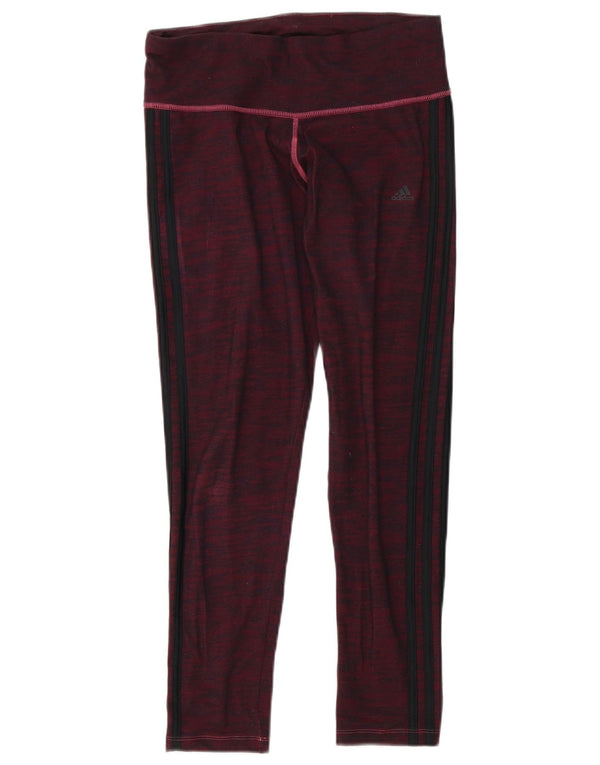 Adidas Leggings Climalite para mujer Reino Unido 12/14 Algodón moteado morado mediano