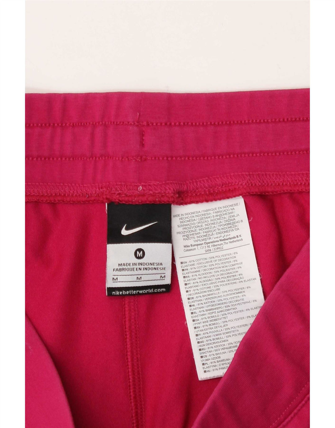 Nike Pantalones cortos deportivos para mujer UK 44 Algodón rosa medio