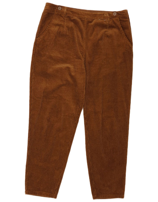 Seasalt Cornwall Pantalones de pana cónicos para mujer UK 44 Large W36 L29 Marrón