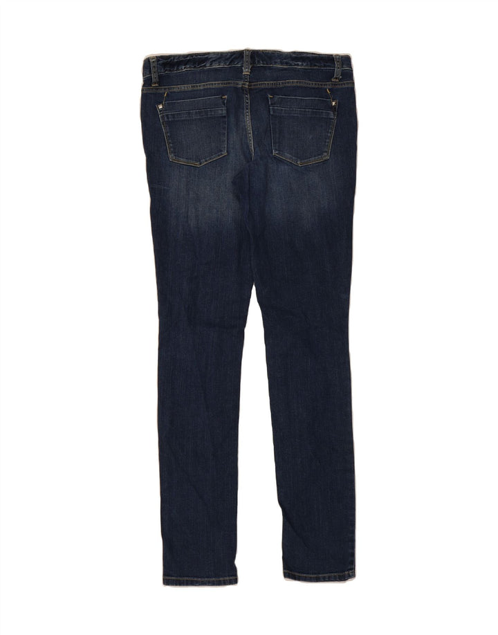 MOSSIMO Womens Skinny Jeans US 8 Medium W34 L33 Navy Blue Cotton Vintage Mossimo and Second-Hand Mossimo from Messina Hembry 