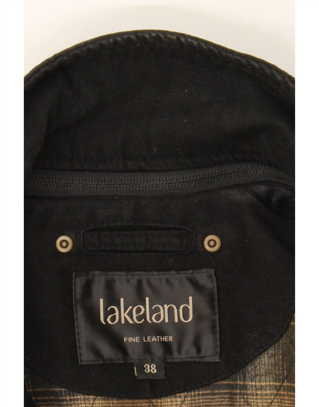 LAKELAND Mens Leather Jacket UK 38 Medium Brown Leather Vintage Lakeland and Second-Hand Lakeland from Messina Hembry 