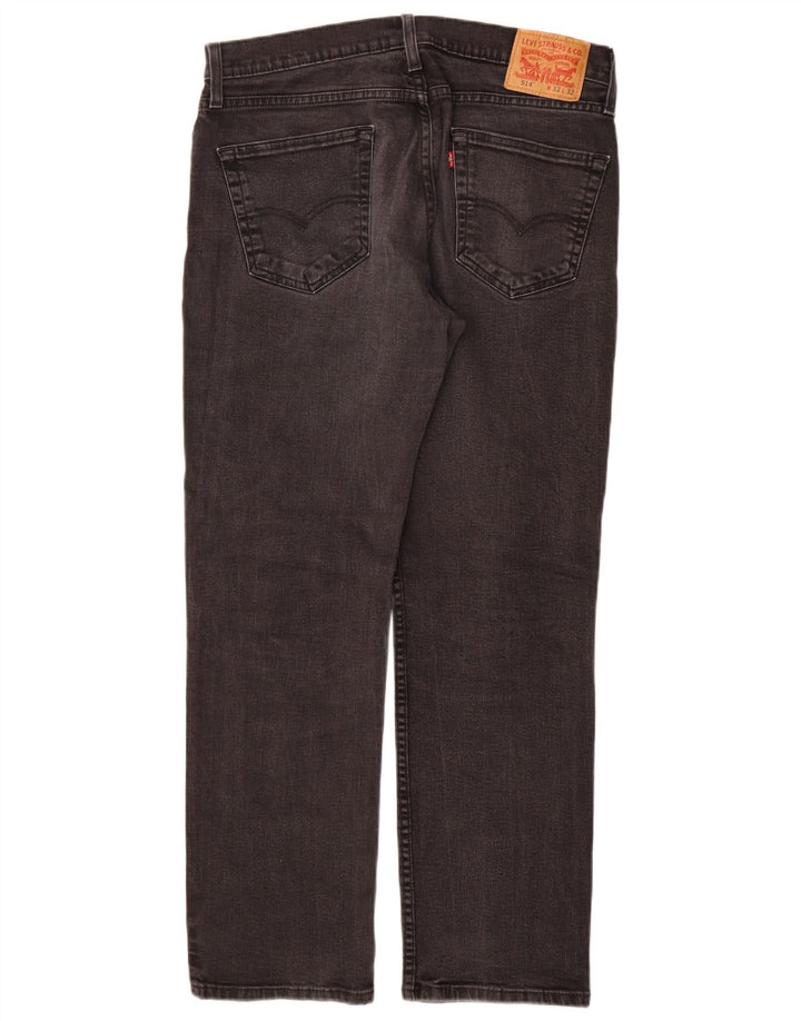 LEVI'S Jeans rectos 514 para hombre W33 L30 Algodón negro