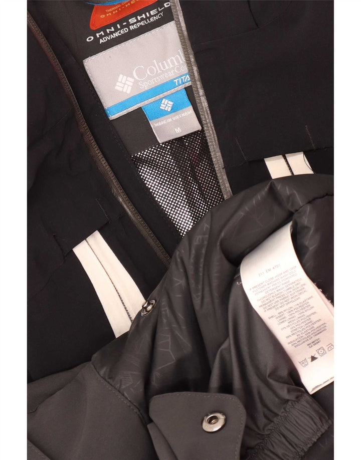 Columbia Chaqueta impermeable Omni-Shield para hombre UK 38 Medium Black Colourblock Nylon
