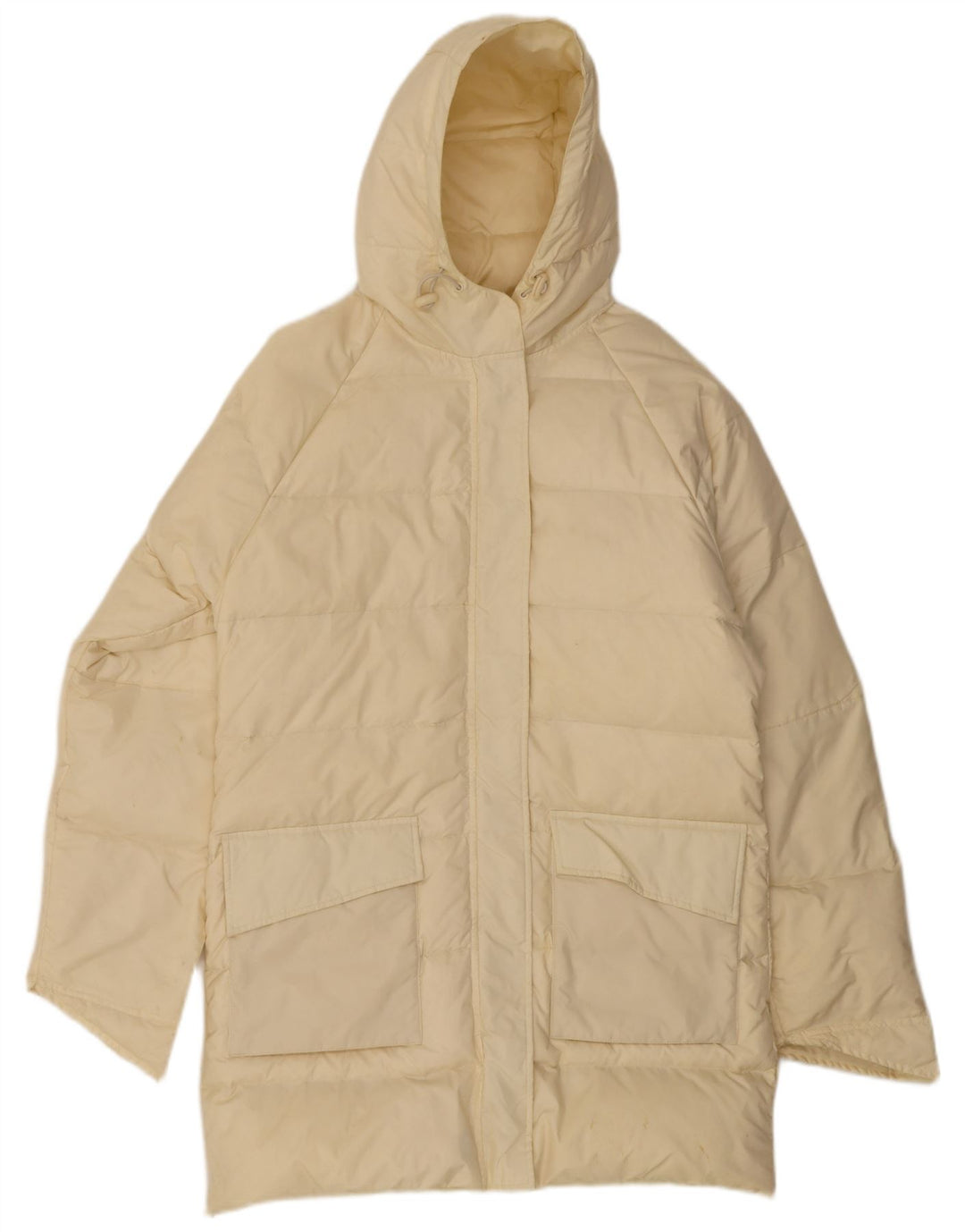Pheder Abrigo acolchado con capucha para mujer IT 46 Large Nylon amarillo