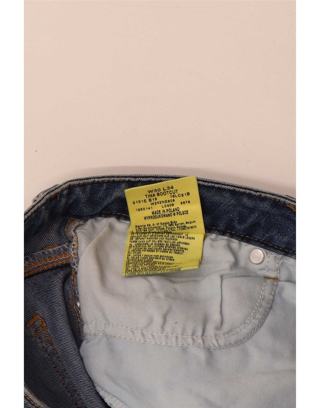 Vaqueros Wrangler TIna Bootcut para mujer W30 L34 Algodón azul