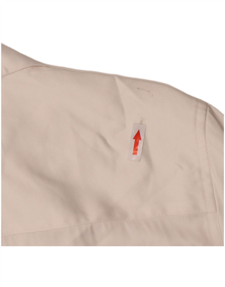 Zara Hombre Camisa Manga Corta Small Viscosa Blanca