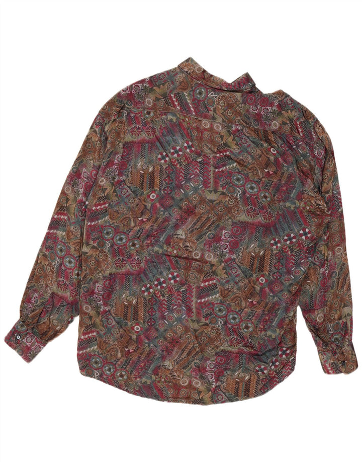 Camisa Tipo' S Hombre Holgada De Viscosa Floral Multicolor Pequeña