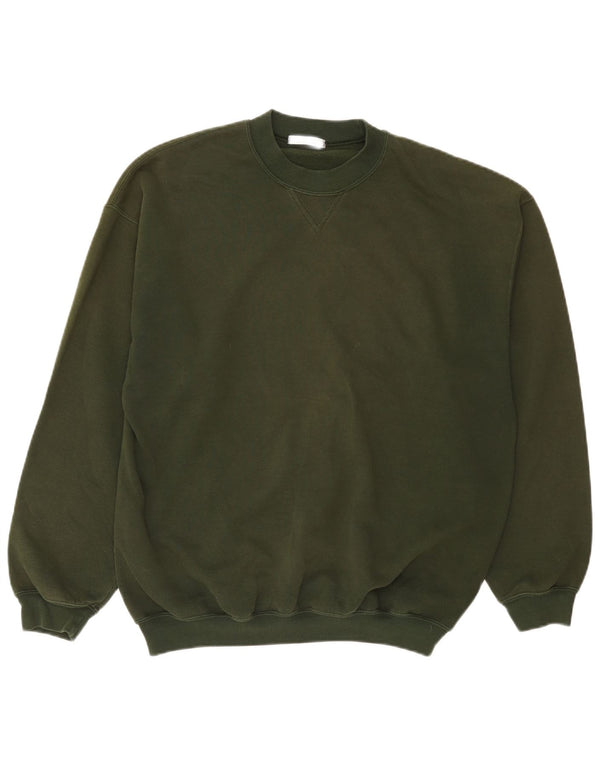 Marks & Spencer Hombre Sudadera Jumper Medium Khaki Algodón