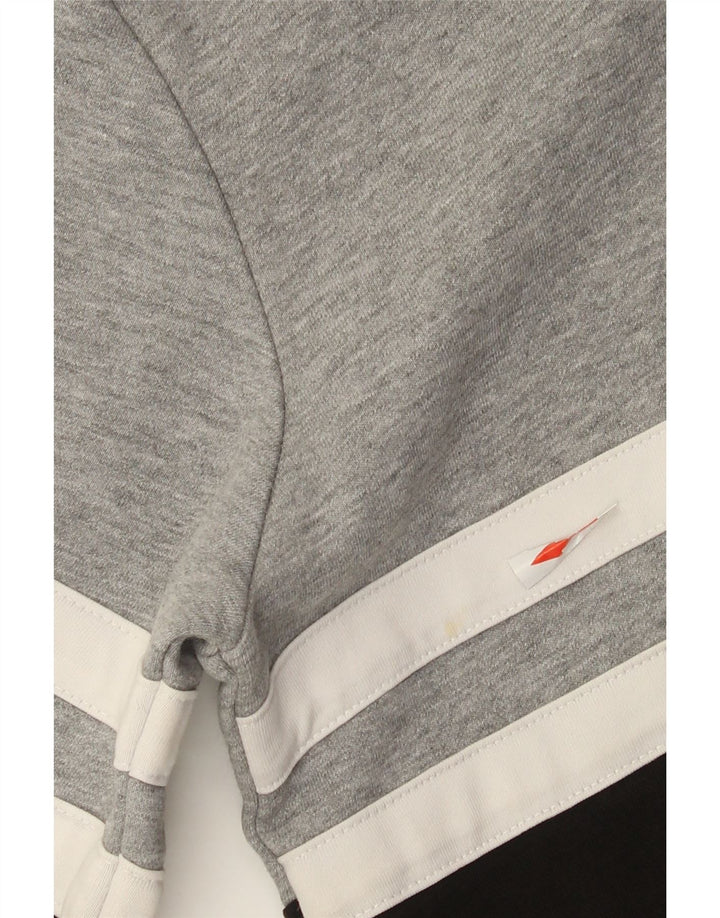 Ellesse Hombre Sudadera Con Capucha Jumper Small Gris Colorblock Algodón