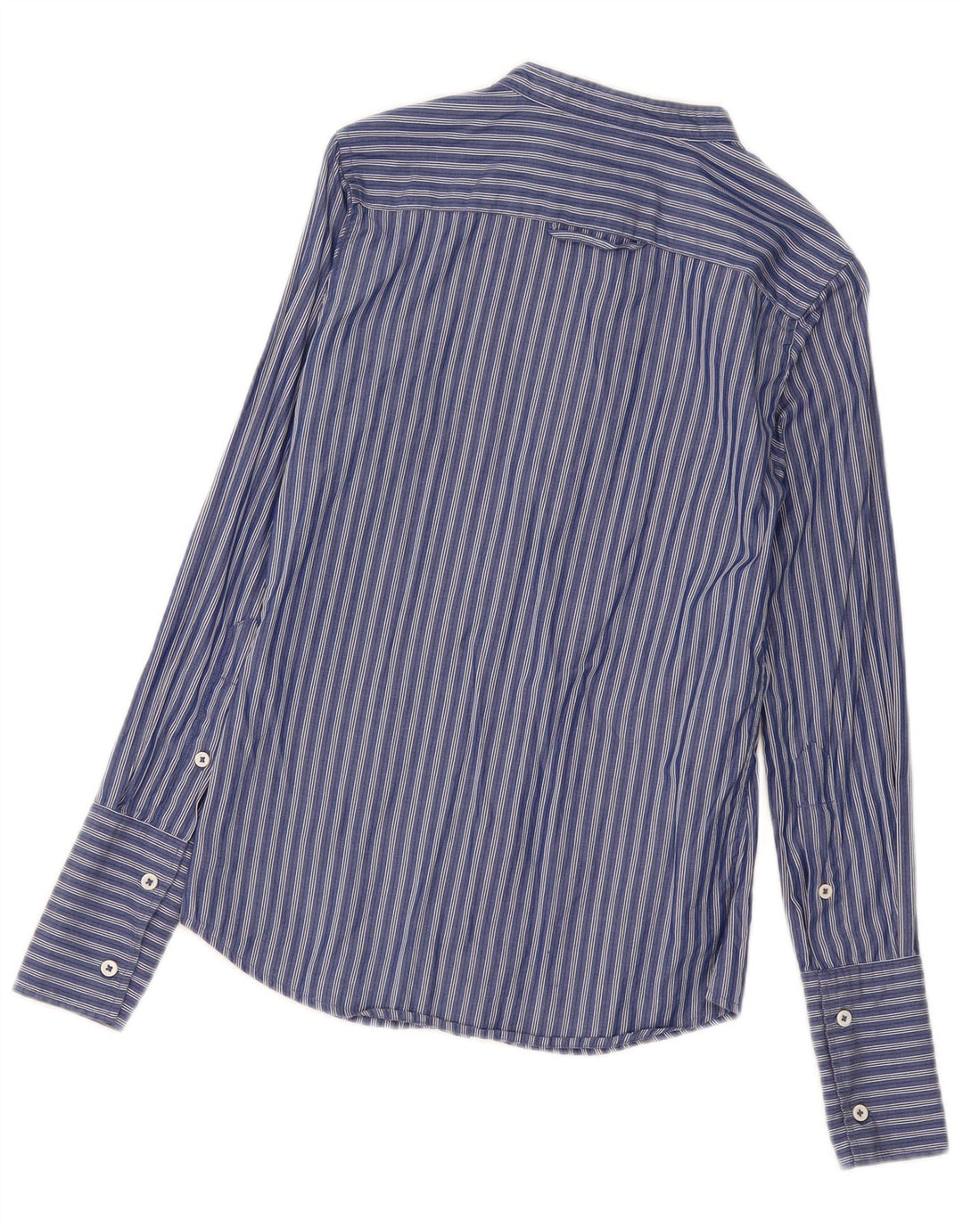 Camisa Benetton Mujer ES 40 Small Azul Marino Rayas