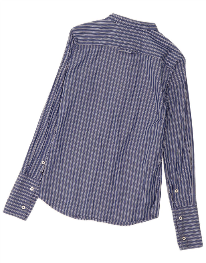 Camisa Benetton Mujer ES 40 Small Azul Marino Rayas
