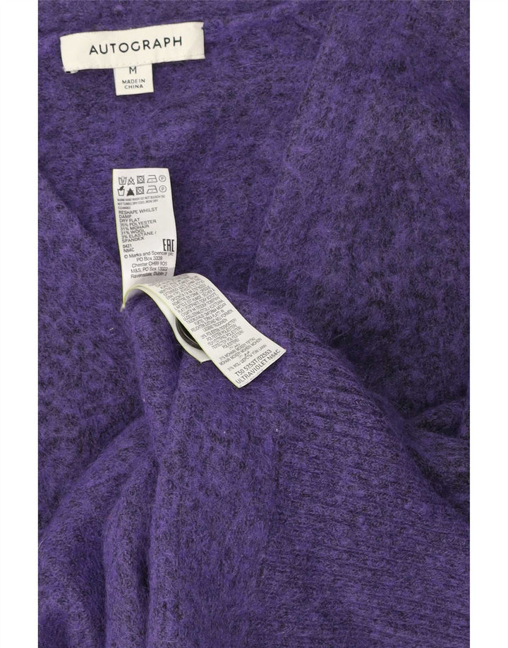 Marks & Spencer - Cárdigan para mujer con autógrafo, talla 40, color morado mediano